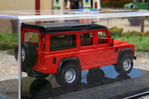 BUR32060R Burago 1:43 Scale Land Rover Defender 110  in Red