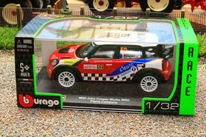BUR41043 BURAGO 132 SCALE BMW MINI WRC RALLY CAR