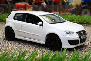 BUR43005W BURAGO 132 SCALE VW GOLF GTi MK5 ED30 IN WHITE STREET FIRE