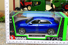 Load image into Gallery viewer, BUR43053B Burago 1:32 Scale Audi SQ8 SUV 4x4 in Metallic Blue