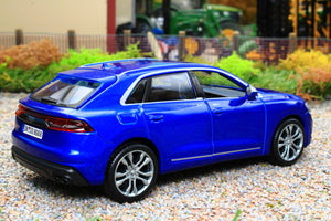 BUR43054 Burago 1:32 Scale Audi SQ8 SUV 4x4 in Metallic Blue
