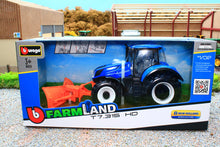 Load image into Gallery viewer, BUR44081 BURAGO 132 Scale New Holland T7.315 Tractor with Front Mounted Blade