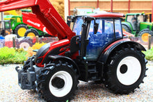 Load image into Gallery viewer, BUR44082 BURAGO 1:32 Scale Valtra N174 Tractor with Front Loader and Round Bale Grab