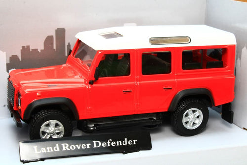 CAR453260 Oxford Diecast Cararama 1:43 Scale Land Rover Defender 110 Station Wagon in Red