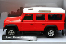 Load image into Gallery viewer, CAR453260 Oxford Diecast Cararama 1:43 Scale Land Rover Defender 110 Station Wagon in Red