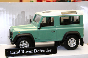 CAR455250 Oxford Diecast Cararama 1:43 scale Land Rover Defender 90 Station Wagon in Light Green white roof