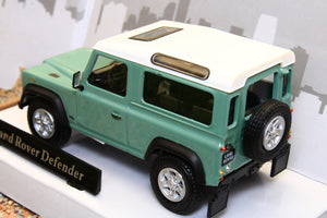 CAR455250 Oxford Diecast Cararama 1:43 scale Land Rover Defender 90 Station Wagon in Light Green white roof