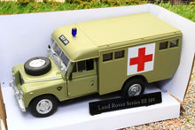 Load image into Gallery viewer, CARCR037 Oxford Diecast Cararama 1:43 Scale Land Rover Series 3 109 Army Ambulance Desert