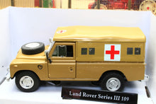 Load image into Gallery viewer, CARCR037 Oxford Diecast Cararama 1:43 Scale Land Rover Series 3 109 Army Ambulance Desert