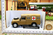Load image into Gallery viewer, CARCR037 Oxford Diecast Cararama 1:43 Scale Land Rover Series 3 109 Army Ambulance Desert
