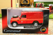 Load image into Gallery viewer, CARCR039 Oxford Diecast Cararama 1:43 Scale Land Rover Series 3 109 Fire Service