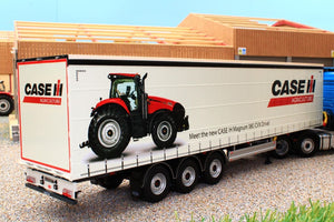 Mm1902-01-02 Marge Models Pacton Curtainside Trailer - Case Livery Tractors And Machinery (1:32