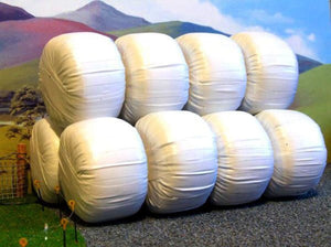 HLT-FB035W White Wrapped Silage Bales (White Wrapped)