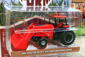 GRE48050C Green Light 1:64 Scale Case Tractor with Rops Cab and Front Loader 1984