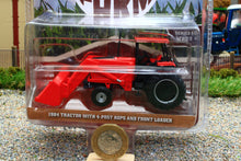 Load image into Gallery viewer, GRE48050C Green Light 1:64 Scale Case Tractor with Rops Cab and Front Loader 1984