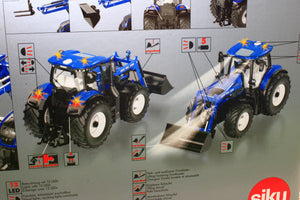 6797 Siku Radio Controlled New Holland T7.315 4wd Tractor with front loader with Blue Tooth App to work via mobile phone