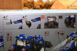 6798 Siku Radio Controlled New Holland T7.315 4wd Tractor with front loader complete with hand controller