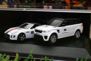 JLRLEDC195MXA Oxford Diecast 1:76 Scale Jaguar Land Rover Experience 2 car set