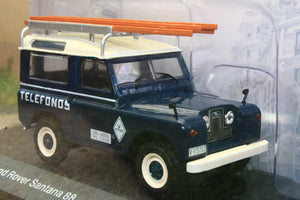MAGMW06 MAG 1:43 Scale Land Rover Santana 88 1989 Telefonica Blue & White
