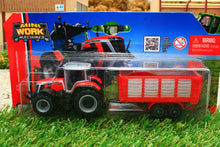 Load image into Gallery viewer, MAI15590Ml Maisto 1:87 Scale Massey Ferguson 8S.265 4wd Tractor with Silage Trailer