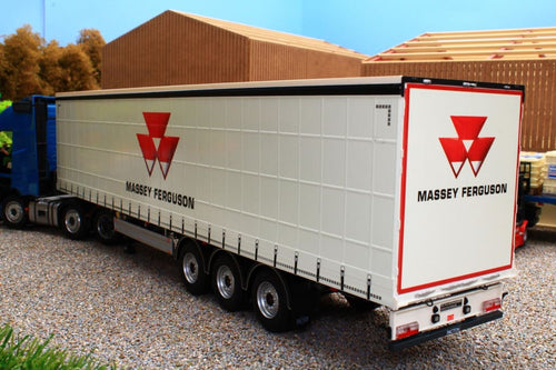 Mm1902-01-04 Marge Models Pacton Curtainside Trailer - Massey Livery Tractors And Machinery (1:32