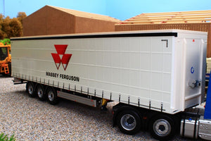 Mm1902-01-04 Marge Models Pacton Curtainside Trailer - Massey Livery Tractors And Machinery (1:32
