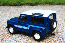 Load image into Gallery viewer, MGT00353R Mini GT 164 Scale Land Rover Defender 90 County Station Wagon in Statos Blue RHD