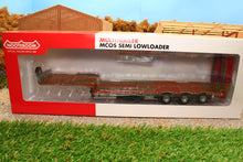 Load image into Gallery viewer, MM1812-01 Marge Models 132 Scale Nooteboom Semi Low Loader in Red with wooden floor