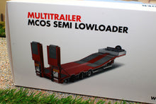 Load image into Gallery viewer, MM1812-01 Marge Models 132 Scale Nooteboom Semi Low Loader in Red with wooden floor