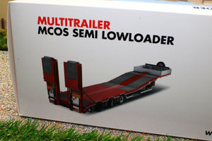MM1812-01 Marge Models 132 Scale Nooteboom Semi Low Loader in Red with wooden floor