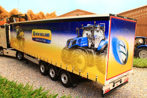 MM1902-01-08 MARGE MODELS PACTON CURTAINSIDER LORRY TRAILER NEW HOLLAND LIVERY