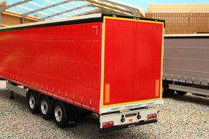 MM1902-01-12 MARGE MODELS PACTON CURTAINSIDER LORRY TRAILER IN PLAIN RED