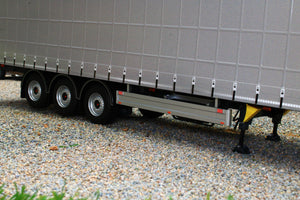 MM1902-01-13 MARGE MODELS PACTON CURTAINSIDER LORRY TRAILER IN PLAIN GREY