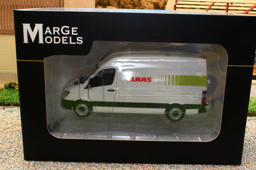 MM1905-01-04 Marge Models 1:32 Scale Mercedes Benz Sprinter Van in white with Claas Livery