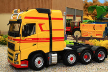 Load image into Gallery viewer, MM1915-03-01 Marge Models 132 Scale Volvo FH16 8 x 4 in Yellow Klomp Livery