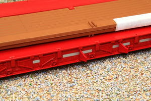 MM2011-01 MARGE MODELS NOOTEBOOM EURO LOW LOADER WITH INTERDOLLY IN RED