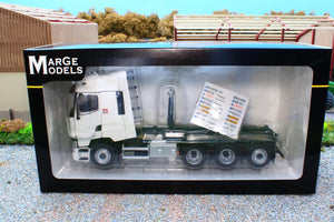 MM2237-01 Marge Models Renault Truck with Meiller Hook-lift in White