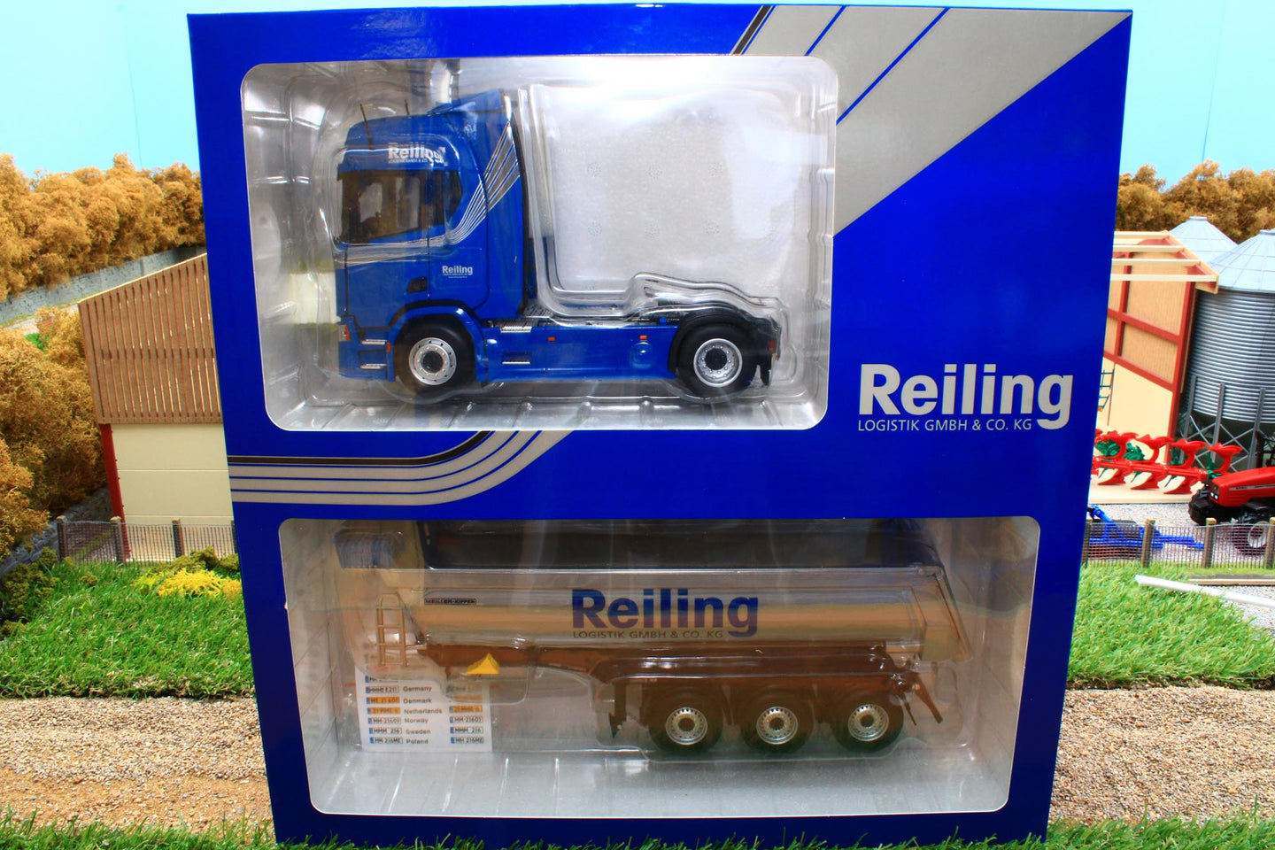 MMCSREIL202 Marge Models 132 Scale Scania 4 x 2 Lorry with Tipper in Reiling Livery