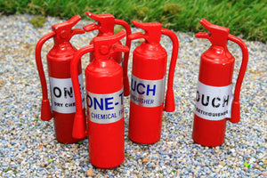 Metal Fire Extinguishers - 1:12 Scale Accessory Ideal For Dolls House Equestrian Department (All