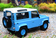 Load image into Gallery viewer, NOV845107 Norev 1:43 Scale Land Rover Defender 90 in Blue &amp; White 1995