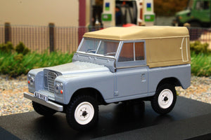 OXF43LR3S003 OXFORD DIE CAST 1:43 SCALE LAND ROVER SERIES III SWB IN MID GREY WITH CANVAS