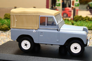 OXF43LR3S003 OXFORD DIE CAST 1:43 SCALE LAND ROVER SERIES III SWB IN MID GREY WITH CANVAS