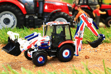 Load image into Gallery viewer, OXF763CX002 OXFORD DIECAST JCB 3CX ECO BACKHOE LOADER UNION JACK LIVE