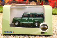 Load image into Gallery viewer, OXF76DEF001 Oxford Diecast 176 Scale Land Rover Defender 110 SW in Green