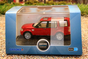 OXF76DIS005 Oxford Die Cast 176 Scale Land Rover Discovery 4 in Firenze Red