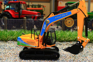 OXF76JS003 OXFORD DIE CAST 176 SCALE JCB JS220 TRACKED EXCAVATOR WITH W H MALCOLM LIVERY