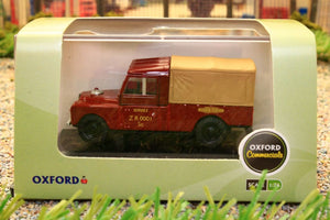OXF76LAN1109009 OXFORD DIECAST 176 SCALE Land Rover S1 109 Canvas BR Service