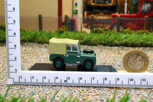 OXF76LAN180001 Oxford Diecast 1:76 Scale Land Rover Series 1 80 inch in Sage Green