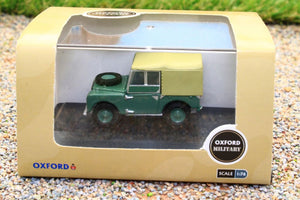 OXF76LAN180001 Oxford Diecast 1:76 Scale Land Rover Series 1 80 inch in Sage Green
