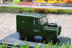OXF76LAN188006 Oxford Diecast 1:76 Scale Land Rover S1 88 Po Telephone Green H.Top